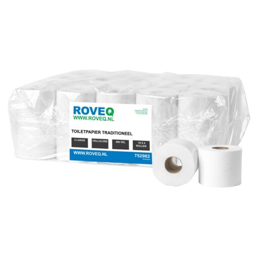 Hygienepapier Toiletpapier Traditioneel cellulose 2 laags 400 vel 40 rol