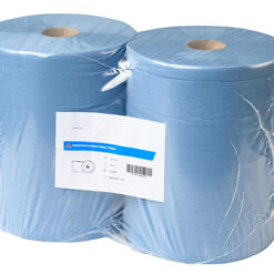 Industrierol verlijmd blauw 2laags-Papier (merk)