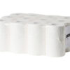 Poetsrol mini cellulose 2laags | 19 cm | 12 x 72 meter in folie-Papier (merk)