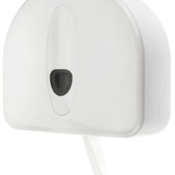 Jumboroldispenser mini + restrol kunststof wit-PlastiQline 2020