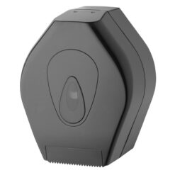 Jumboroldispenser mini kunststof zwart-PlastiQline