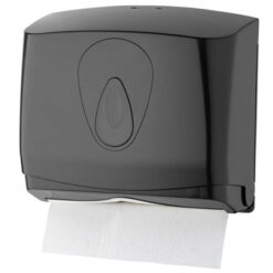 Handdoekverdeler mini kunststof zwart-PlastiQline