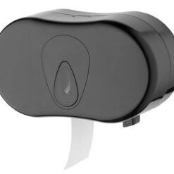 2rolshouder kunststof zwart (standaard)-PlastiQline