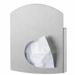 Hygiënezakjesdispenser Wings inox voor plastic en papieren zakjes