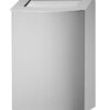 Vuilbak 20 liter inox pushklep vrijstaand Wings