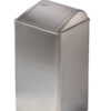 Vuilbak gesloten 65 liter INOX-Mediclinics