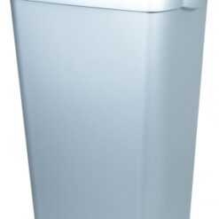 Vuilbak kunststof INOX look 42 liter open-PlastiQline