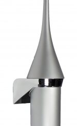 Toiletborstelhouder kunststof INOX look-PlastiQline