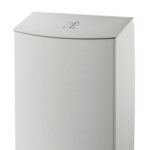 Wings hygiënebak 9 liter met kniedruk – inox afvalbak voor het toilet