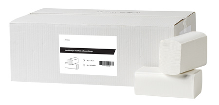 2130-3.jpg Handdoekjes Multifold cellulose 2laags-Papier (merk) - Image 1