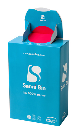 404110_01.jpg Sanni Bin hygiënebak 18 liter karton (10 stuks)-MediQo-line - Image 1