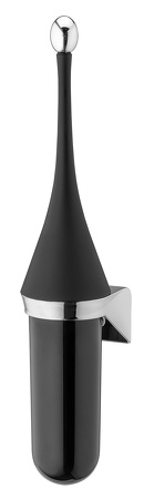 5765-1.jpg Toiletborstelhouder zwart-PlastiQline Exclusive - Image 1