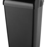 Vuilbak half open zwart 23 liter-PlastiQline