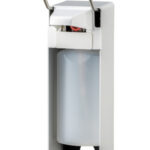 Zeep & desinfectiemiddeldispenser 500 ml LB aluminium-MediQo-line