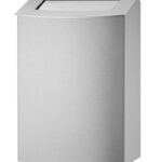 Vuilbak 20 liter inox pushklep vrijstaand Wings