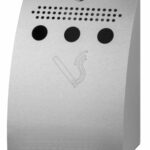 Inox asbak vierkant voor wandmontage – Dutch Bins