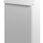 Vuilbak 7 liter inox wit wandmontage Dutch Bins