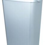 Vuilbak kunststof INOX look 42 liter open-PlastiQline