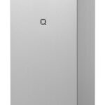 Vuilbak gesloten Qbic-line inox 30 liter swingdeksel